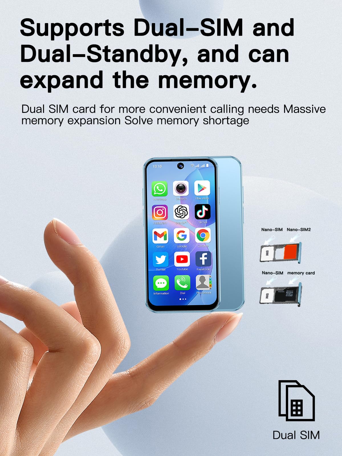 スマートフォン本体 kokoa Amazon.com: ZOKOE 4G Unlocked Mini Smartphone, 3.88-inch HD Screen